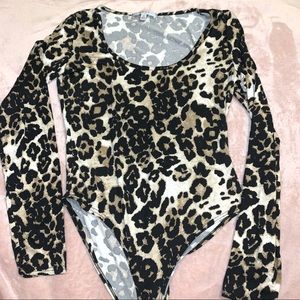 Cheetah print bodysuit